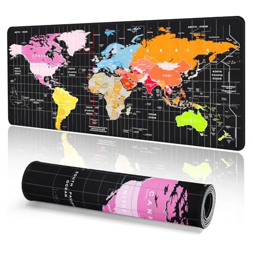 EFISH Large Gaming Mouse Map Pad,with Non-Slip Base,Waterproof and Foldable Pad,Extended XXL Size,Desktop Pad Suitable for Gamers,Suitable for Desktop,Office and Home,Black