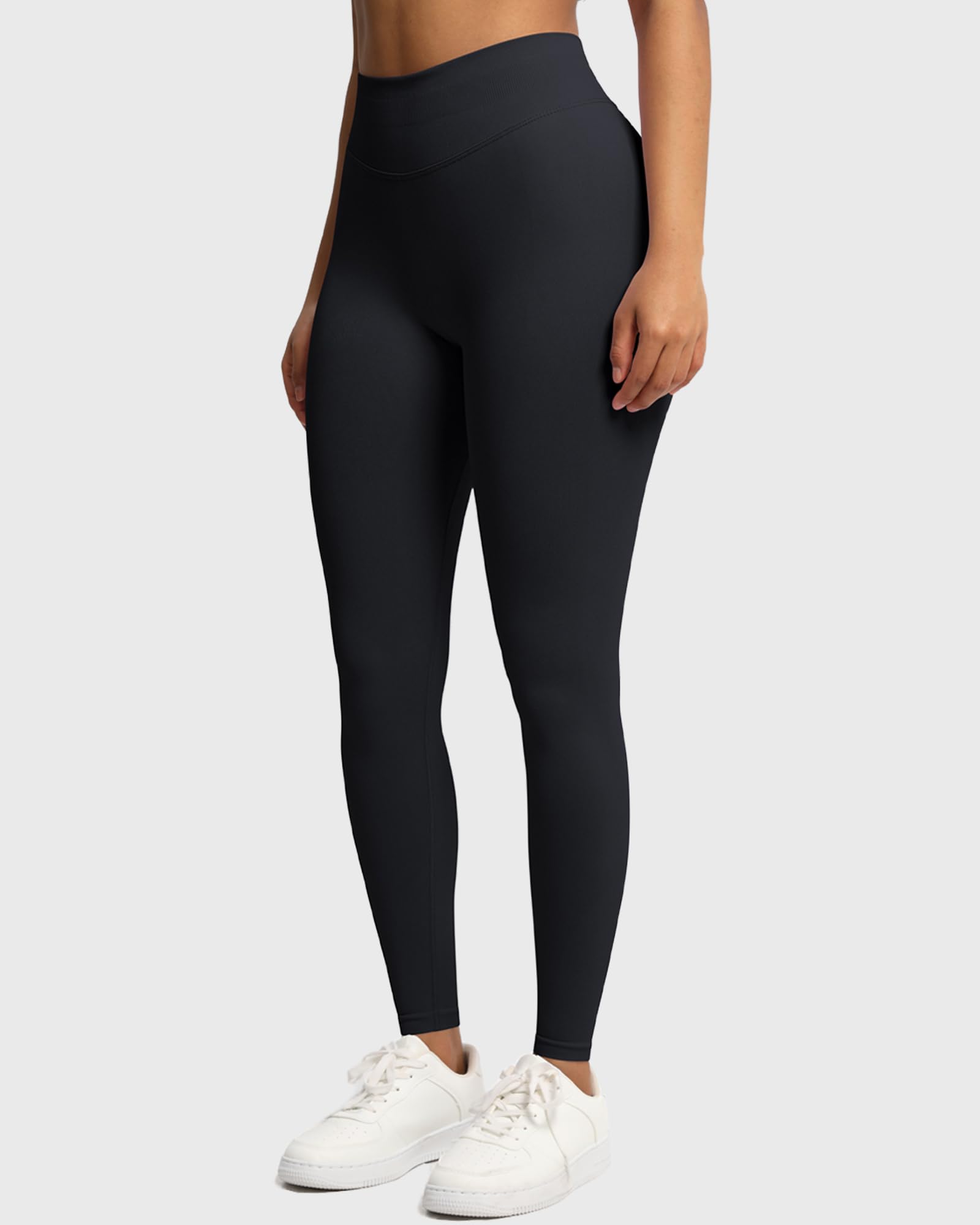 Leggings de Sport pour Femmes Scrunch Butt Pantalons de Yoga Taille Haute Long Booty Lifting Pantalon Push Up Gym Collants sans Coutures Pantalon de Course