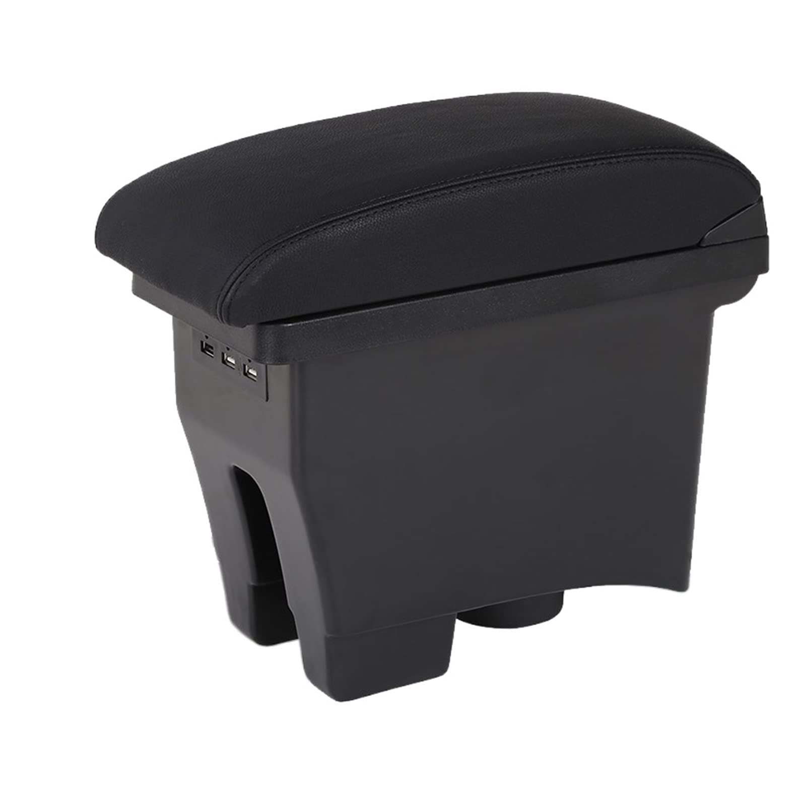Baiqimv For VW For POLO Mk5 6R For Vento 2012-2018 Car Armrest Box Center Storage Box Car Accessories Retrofit(B2 Black Corium)