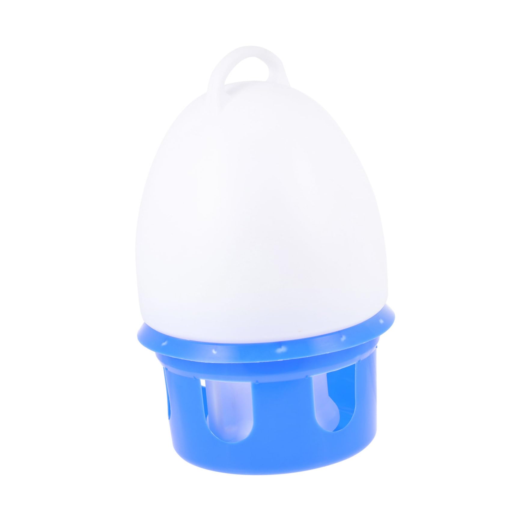 Abreuvoir 1 Pièce Rond Auto-abreuvement en PVC Bleu pour Pigeons