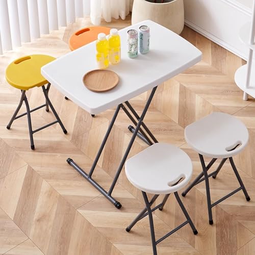 Table pliante à hauteur réglable en X pour camping et intérieur - 3