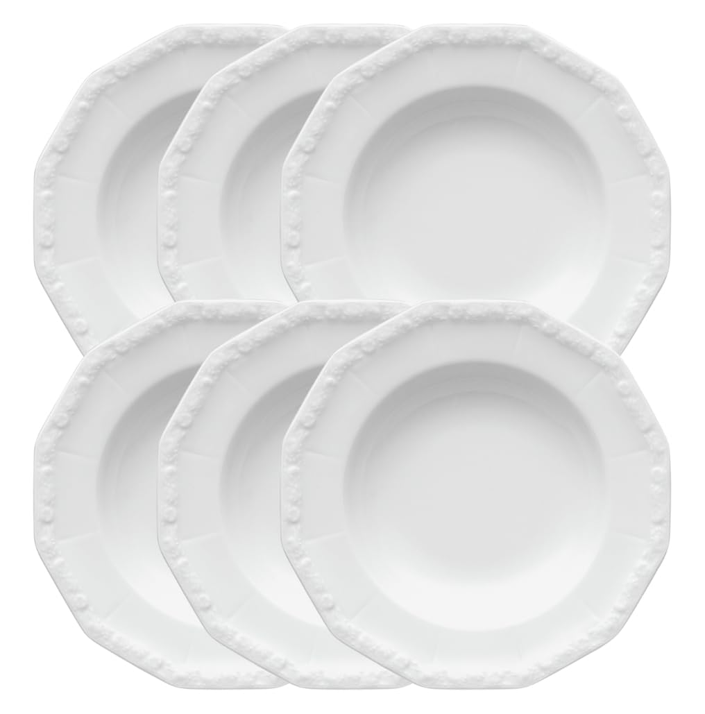 Rosenthal Maria - Set di piatti fondi, 6 pezzi, colore: Bianco