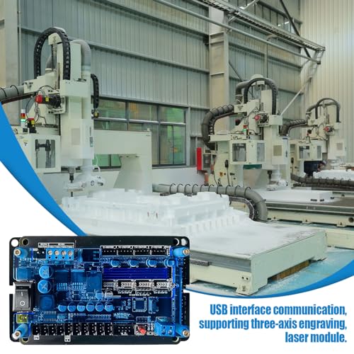 Hsokew 3103033 3 Axis Grbl V1.1F 32-Bit Controller, Dual Y-Axis Usb Drive Board For Stepper Motor Drive Control-Board Stepper Motor Support Offline For Woodworking Engraving, Cnc Router thumb #4