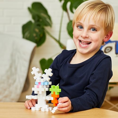 Image of PLUS PLUS Big Bunny Tube - 15 Piece Large Building Blocks for Toddlers