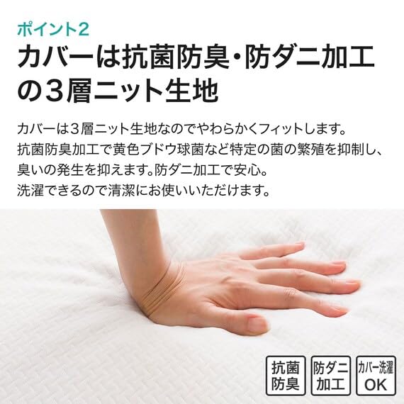 Amazon｜ニトリ(NITORI) 高反発 マットレス トッパー M2205 ダブル