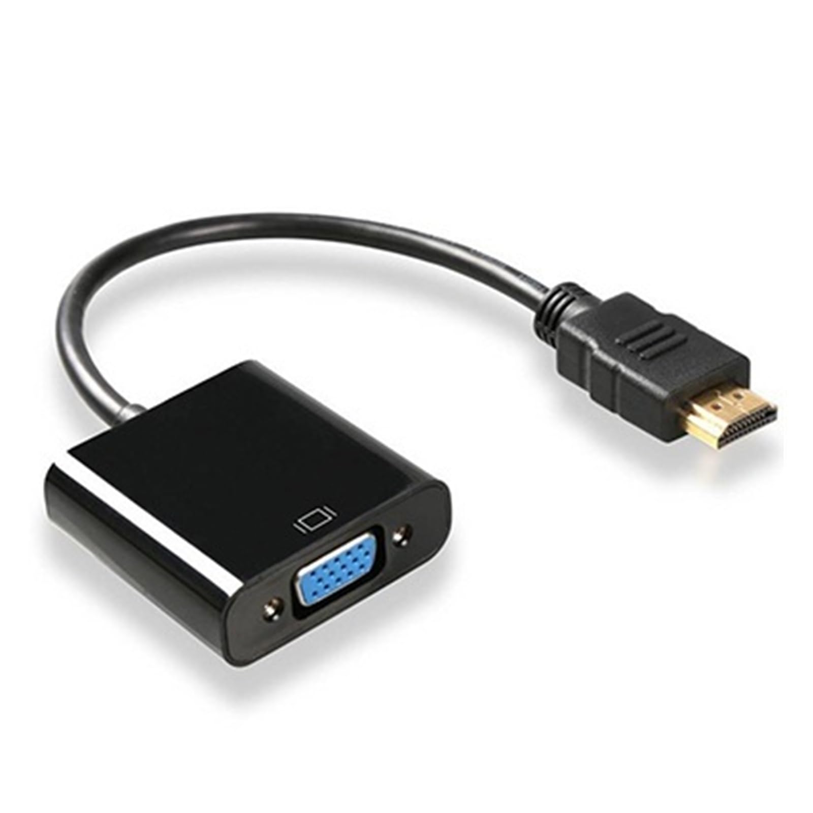 Adaptador HDMI a VGA 1080P chapado en oro para portátil y proyector