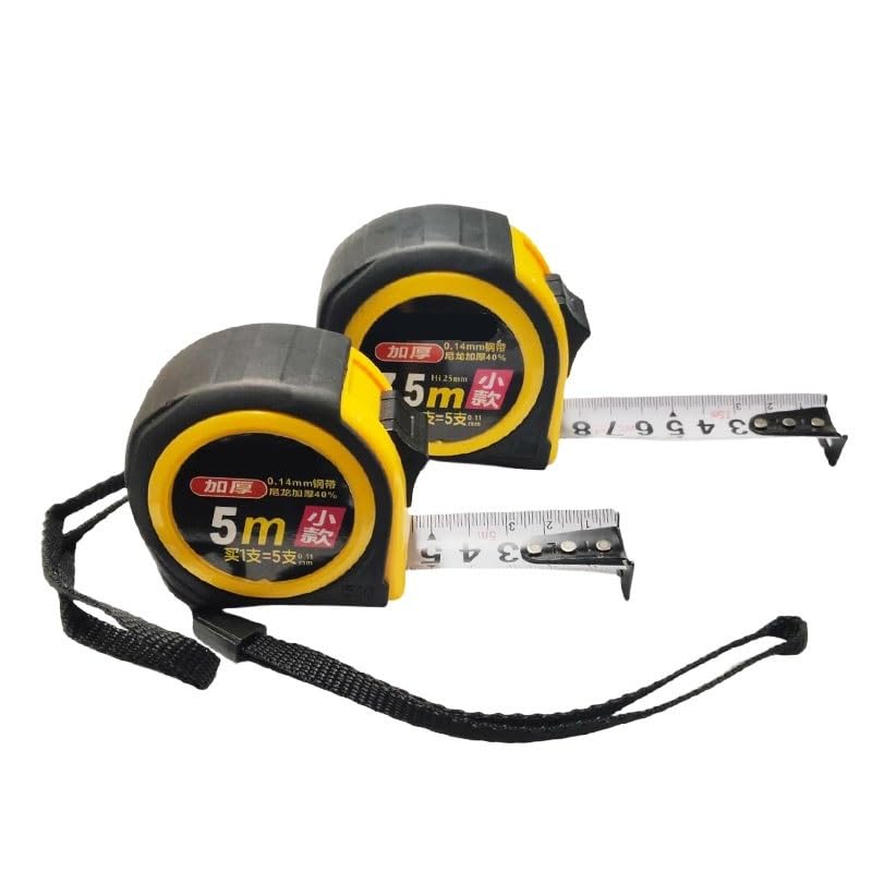 Cinta métrica de carpintería endurecida y gruesa resistente al desgaste, 5m/7,5 m, medición doméstica alta precisión retráctil(7.5m-1pcs)