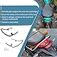 SHINKXMT Motorrad-Beifahrer-Armlehne hinten, Soziussitz, Haltegriff, Handschiene, passend für Ka&wa&sa&ki Z650RS Z 650 RS Z 650RS Zubehör 2021 2022 2023 2024 (Schwarz)