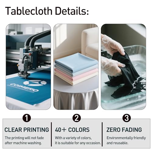 Customized Tablecloth with Logo 4/5/6/8/10FT for Business Tradeshow Events Company School Shop Welfare Organization Other Important Events Shipping Next Day (Stretch tablecloth, 8FT back closed)