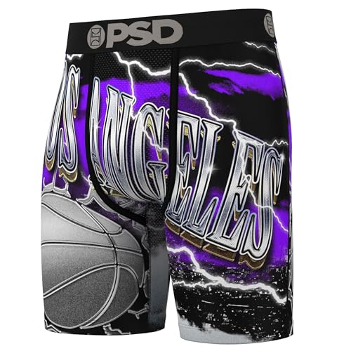 PSD Mens Travel Los Angeles LA Boxer Briefs - 7 Inch Inseam Breathable and Supportive Men's Underwear with Moisture-Wicking2