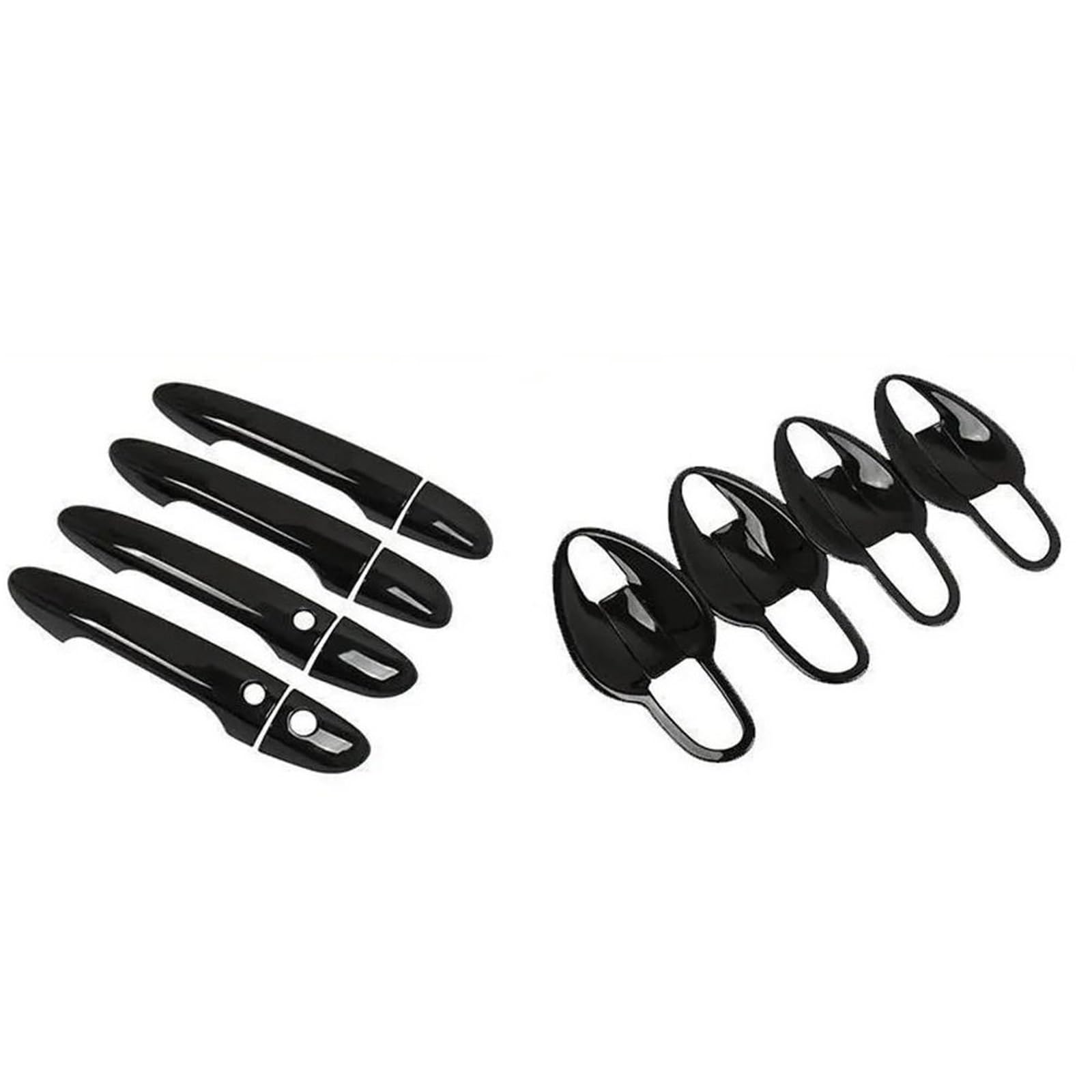 Qibbei Style 12 Abs Car Exterior Door Handle Protective Cover Decorative Lhd Rhd For Mazda Cx-5 Kf 2017~2025(,Lhd)