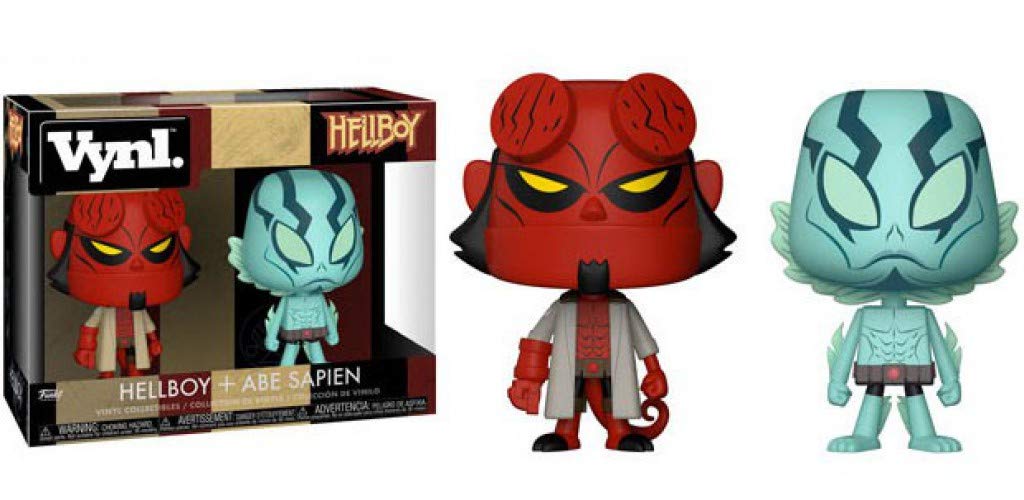 Funko 30227 VYNL 4" 2-Pack: Hellboy: Hellboy & Abe Sapien Other License, Multi, Standard