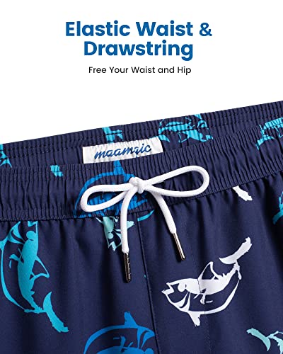 Image of maamgic 2 in 1 Mens Swim Trunks 7 Inch Swim Shorts Swim Suits Board Shorts