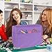 Luxja Dust Cover for Sewing Machine, Sewing Machine Cover with Pockets for Extra Accessories (Compatible with Brother and Singer), Purple