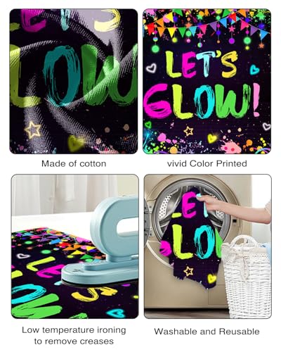 Mocsicka Neon Glow Party Fondo Decorativo 7x5 ft miniatura 7