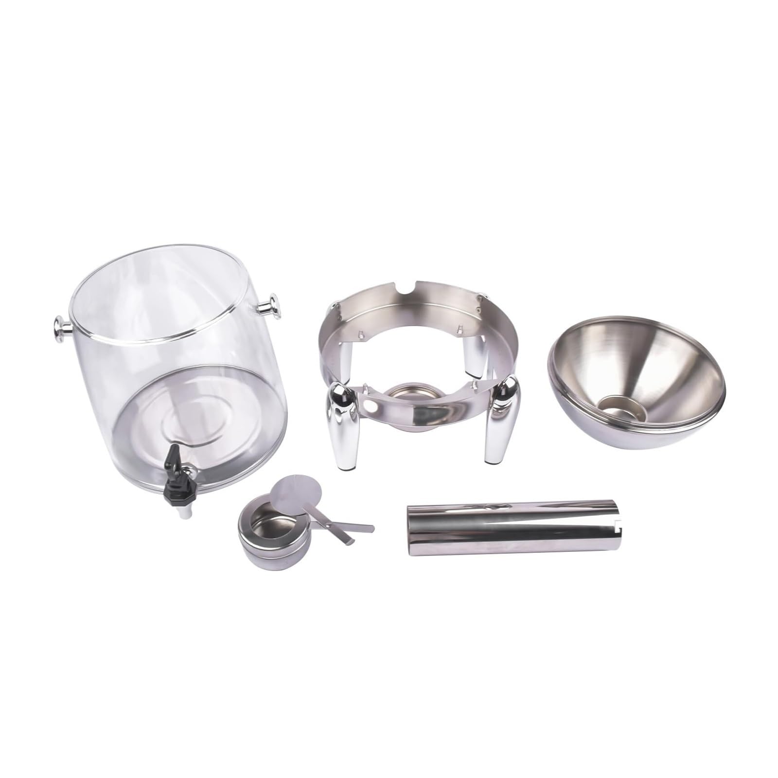 Distributore di Bevande for Piatti di Bevande Calde e Fredde | Distributore di bevande calde Distributori di bevande in acciaio inox for feste(Clear)