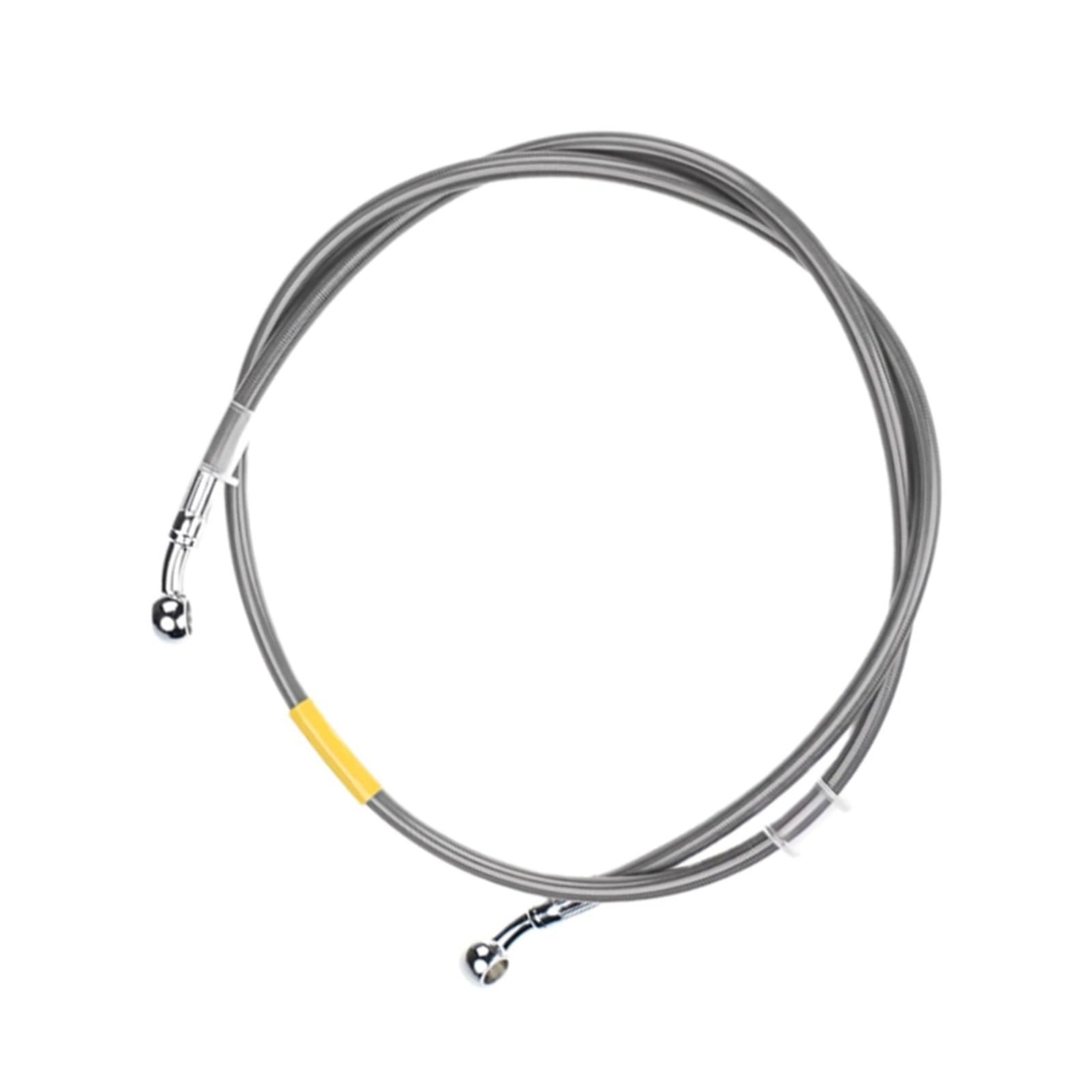 Shqxd Silver Hydraulic Brake Hose For Kawasaki For Y-Amaha For H-Onda Motorcycle Universal Racing Hydraulic Brake Line Tube Pipe Motorbike Braided Oil Hoses 28 Degre Lengh10cm-500Cm(410Cm)