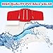 1/2'' PVC Ball Valves, Valve Water Shut Off Valves, Pipe Fittings, Turn Red T-Handle Shut-Off Valve, for Cold Water Supply lines, Swiming Pool, Sewage Pump, Irrigation System (Pack of 6)