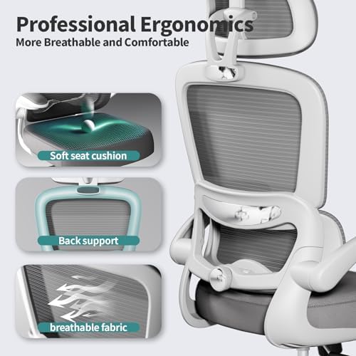 Office Chair Ergonomic Desk Chair, 330 LBS Home Mesh