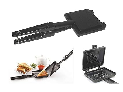 XODI Laurels Gas TOSTER || Sandwich Maker || Black || Non-Stick || Non-Electric