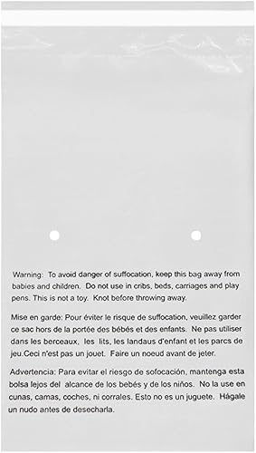 EcoSwift - Bolsas de polietileno transparente autosellantes de 24 x 36 pulgadas (20 unidades) con advertencia de asfixia para embalaje, envío -