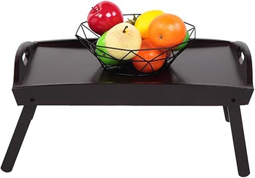 ZSEDP - Bandeja plegable de madera para cama para desayuno en la cama escritorio para laptop mesa de comedor simple para sofá cama mesa de picnic