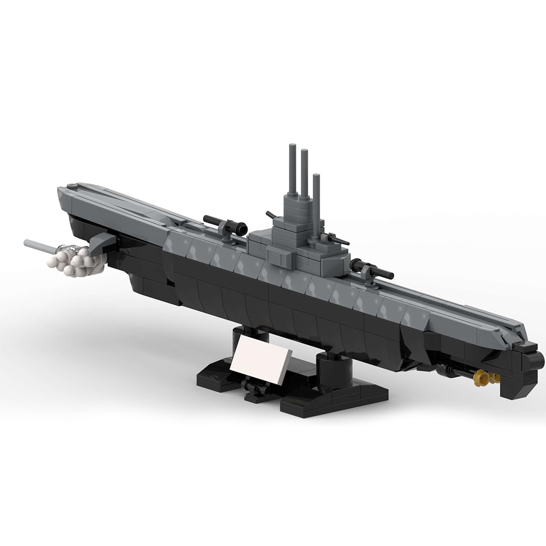 1/300 Technik Okręty podwodne wojskowe, U-Boote z klocków MOC Okręty wojenne, 276 części Technik okręty wojskowe klocki konstrukcyjne zabawka kolekcjonerska