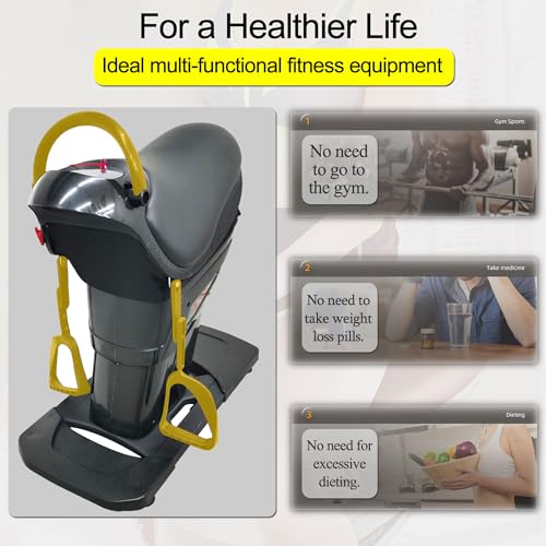 Image of Electric Horse Riding Simulator - Abdominal Fitness Exercise Machine, LCD Display - Horse Riding & Abdominal Exercise
