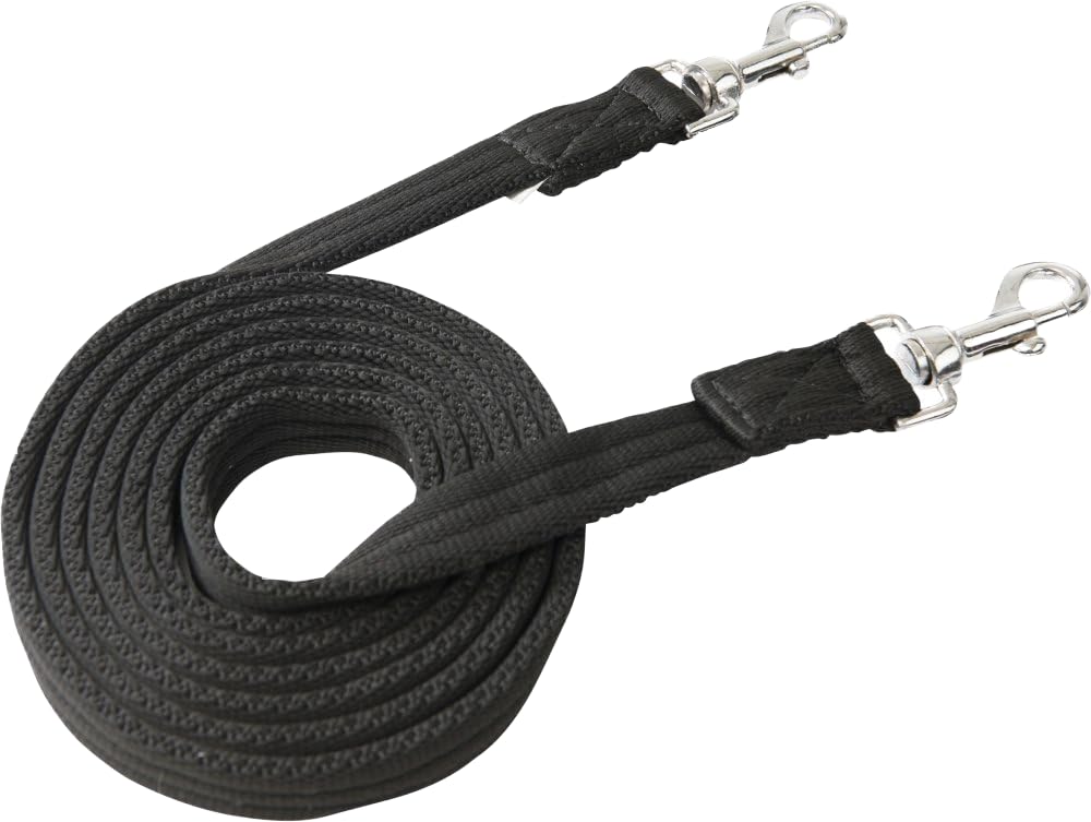 EKKIA Rênes Matelassées - Couleurs - Noir, Taille Equipement Cheval - Poney