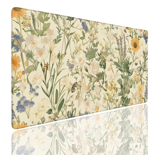 Tapis de souris gaming XL 1000x400x4mm en caoutchouc pour un bureau chic et ordonné