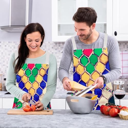 Tablier de cuisine ajustable pour éviter les taches de graisse et d'eau - 6