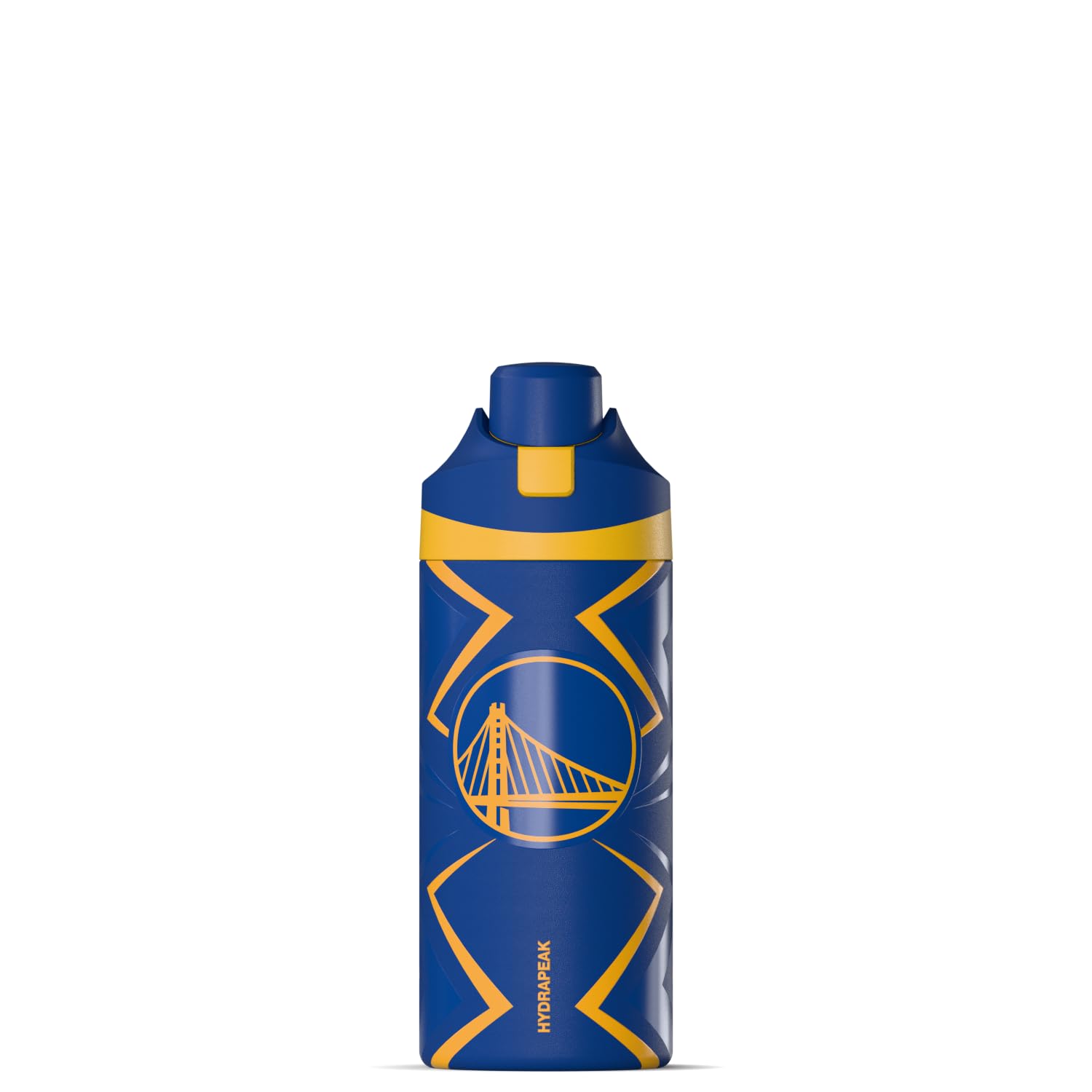 Hydrapeak x NBA Officially Licensed Golden State Warriors Oasis 20 oz Insulated Kids Water Bottle, Stainless Steel Water Bottle Kids with Chug Lid,