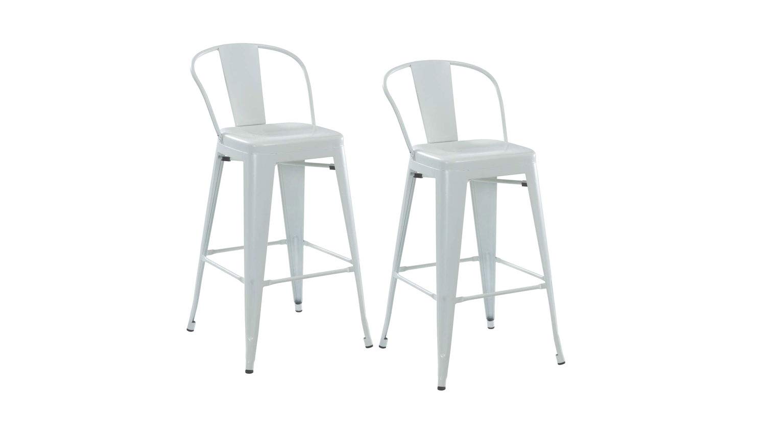 Yaheetech Barhocker/Bistrostuhl Tresenhocker 4er Set Metall/Holz