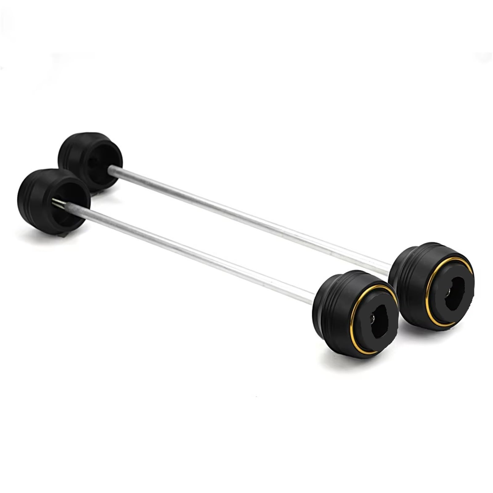 Slider Asse Forcella Ruota Compatibile Con Triumph Per Street Per Triple 765RS 765R 2017-2024 Moto Anteriore Asse Ruota Posteriore Anticollisione Braccio Cursore Staffa Viti(Gold,Front Back)