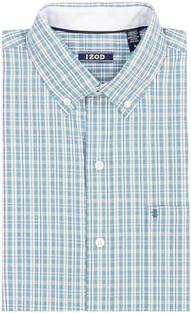 Izod Camicie Grandi E Alte A Quadri Elasticizzati Vestibilità Alta Elegante Uomo - Foto 7