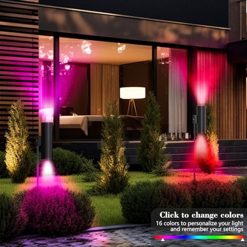 Image of Wall Sconces Set of Two - 16 Color Changing Night Lights Plug into Wall, RGBW Wall Lamp with Remote, LED Up Down Lights for Bedroom Living Room