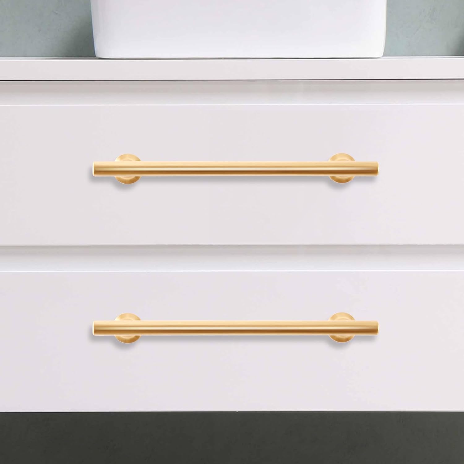 NEGS 6-inch Kitchen Cabinet Handles Gold Cabinet pulls Gold Suitable for Cabinet Pulls Display Cabinet Drawers Dresser Workbench Wardrobe Shoe Cabinet Kitchen 6-Pack