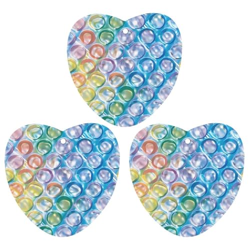 Ambientadores coloridos de burbujas para coche, accesorios para colgar, 3 unidades