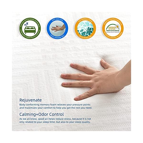 LinkDream Mattress, Memory Foam Mattress, Medium Firm with Soft Fabric Skin-Friendly Fire Resistant Barrier - Image 7