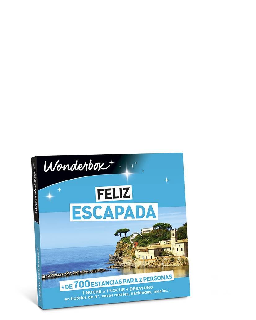 WONDERBOX - Happy Caja Regalo - Feliz ESCAPADA - 1 Noche a Elegir para Dos Personas Entre más de 700 estancias: hoteles de 4*, Casas Rurales