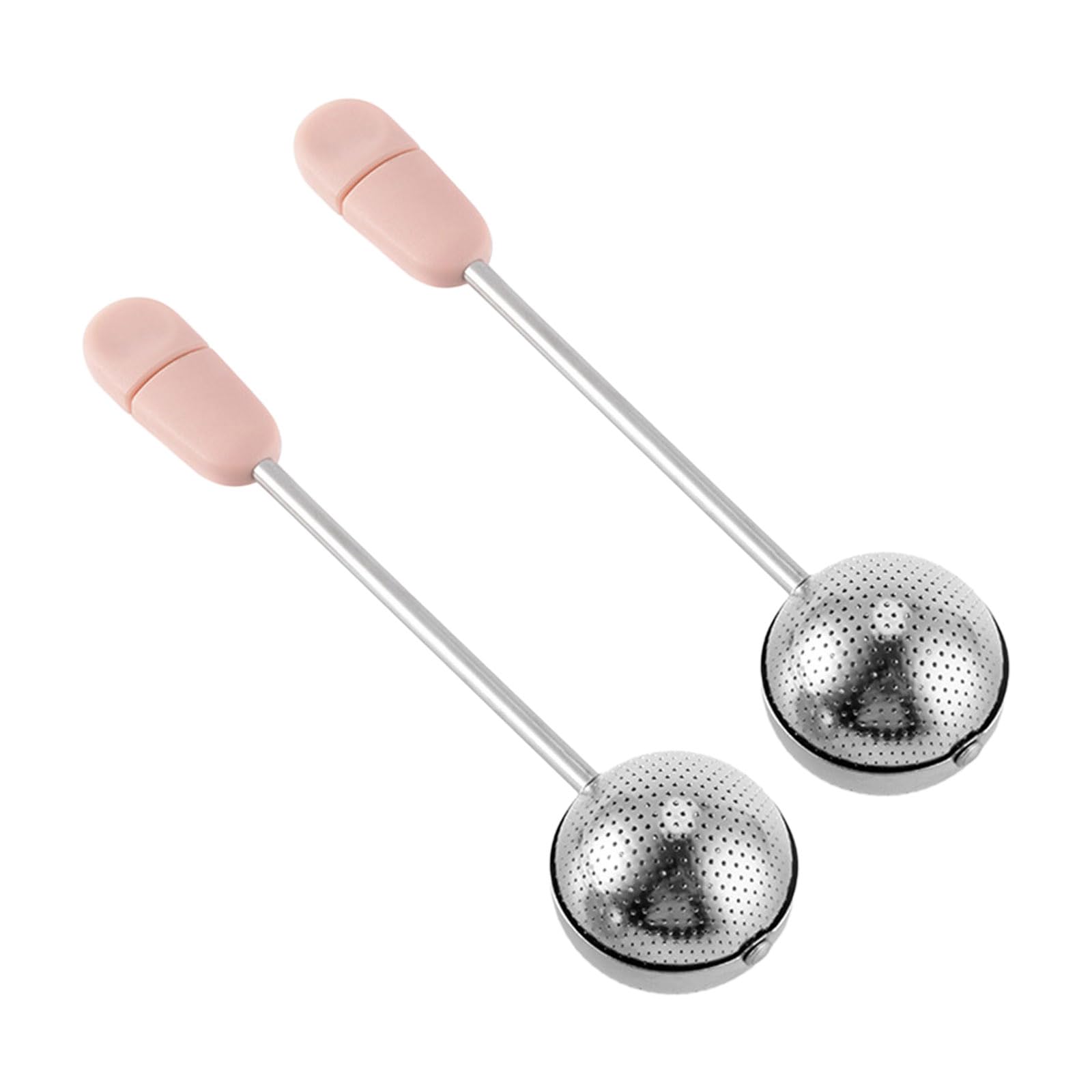 Tsophreniq Of 2 Infuser Rotating for and Spices Long Handle Infusers Shape Diffusers Filter Tea Strainers Handle Strainers