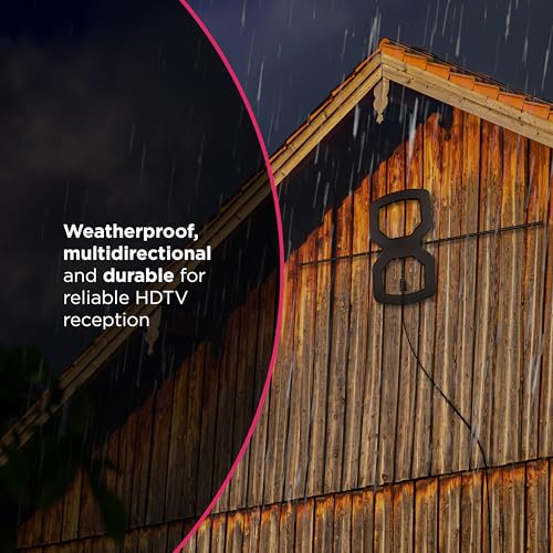 GE UltraPro OptimaMax Outdoor HD Antenna, 60 Mile Range, 4K/8K Ultra HD - image 4