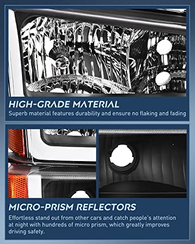 Image of Nilight Headlights Assembly LED DRL for Chevy Silverado Avalanche