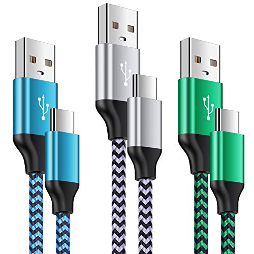 Auto Android C Charger Cable Fast Charging Car Cord for Moto G Stylus/Play/Power,Razr,Google Pixel 8a/8Pro/7a/7/6 Pro/6/5/4,LG,Samsung Galaxy Z Fold5 S23 S22 S21 5G A54 A73 A53 A13 A03 A33,iPhone 15