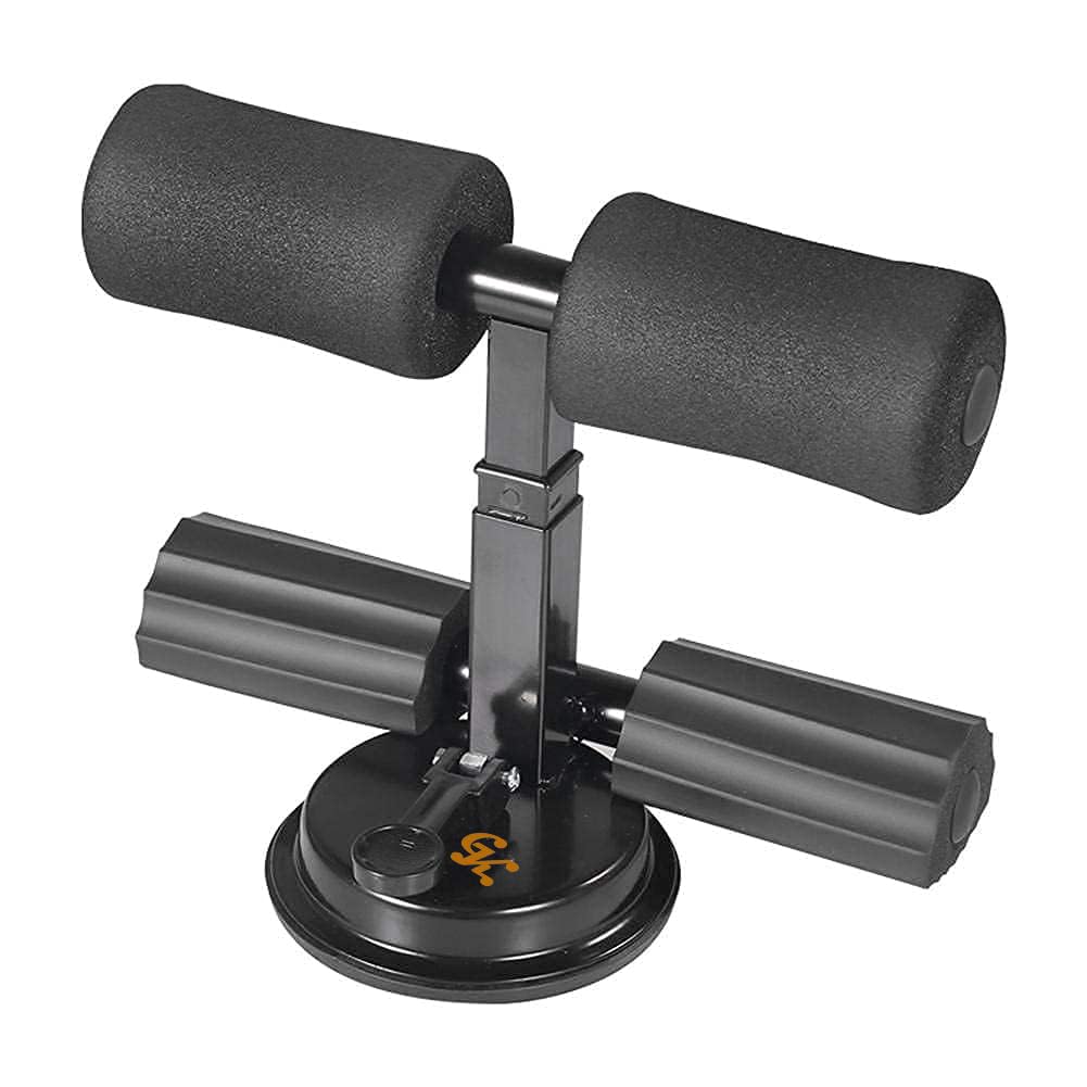 Vichaxan Sit-ups Assistant Device, Upgraded Sit-up Fitness Equipment Muscle Exercise Abdominal Device Portable Sit Up Bar with Foam Padded for Floor 3 Positions for Abs Home Workout(Black)