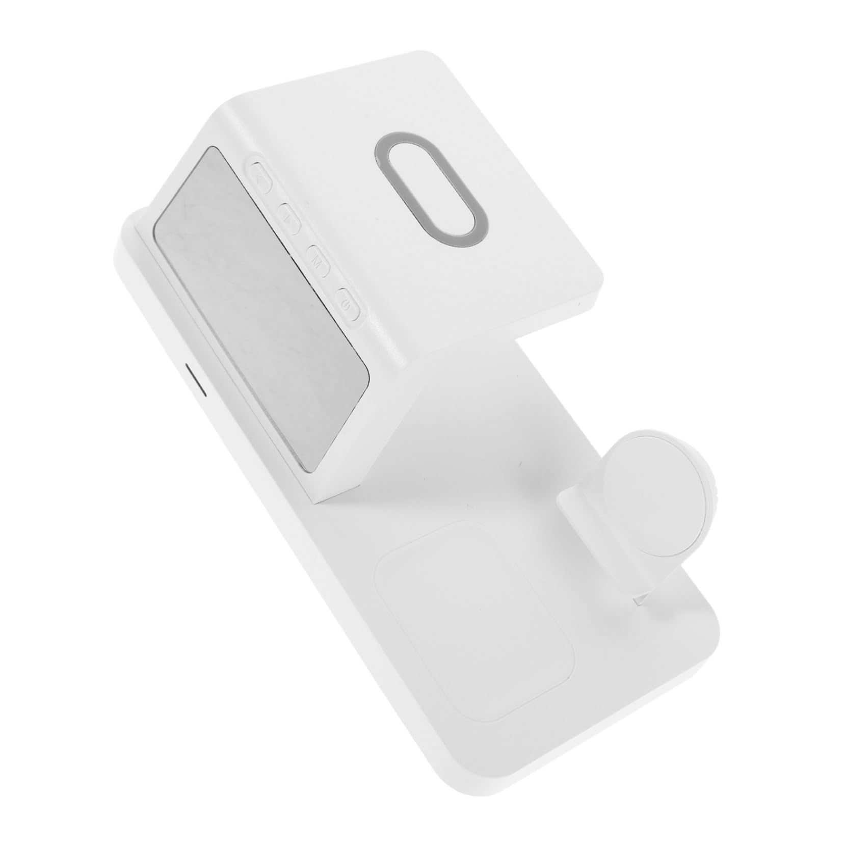15w Caricatore Wireless con Orologio Dock di Ricarica Rapida da Supporto per Ricarica Wireless Adatto per Smartphone per Comodino e Ufficio