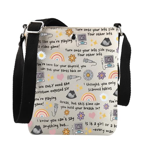 JNIAP Sonographer Gift Ultrasound Technologist Crossbody Bag Baby Ultrasound Gift