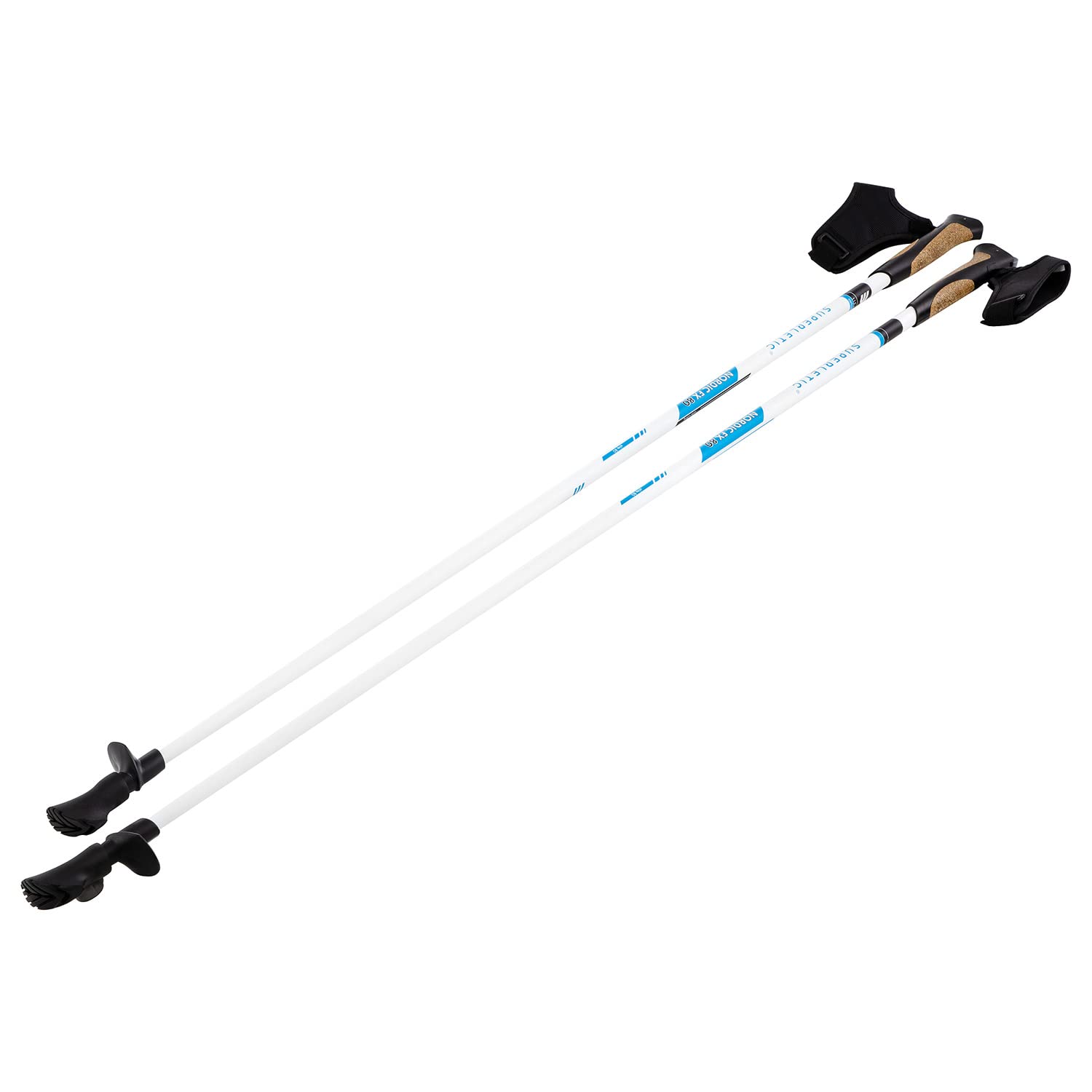 Wandertrekkingspaziergänger, Nordic Walking Stöcke für Damen & Herren, leichte Teleskopstock, verstellbar, Carbon, mit Korkgriff