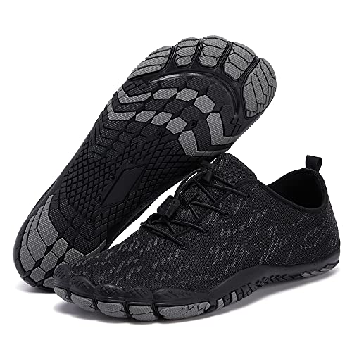 Image of HIITAVE Men Barefoot Water Shoes Beach Aqua Socks Quick Dry for Outdoor Sport Hiking Swiming Surfing