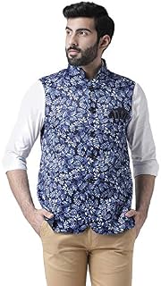 Hangup Men's Blended Bandhgala Festive Nehru Jacket/Waistcoat